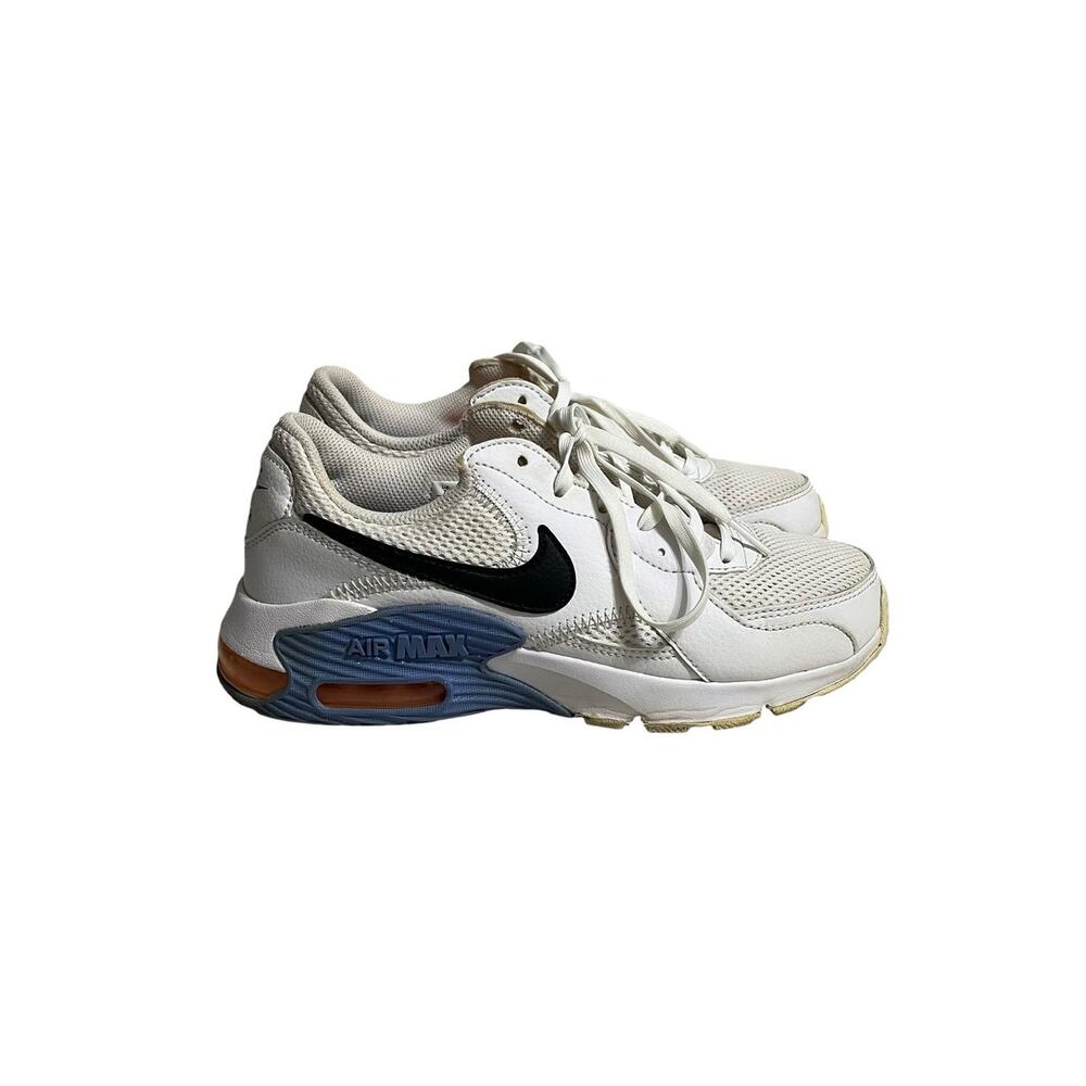 Nike Air Max Excee Sz 7 Womens Athletic Running Sneakers White Black Blue
